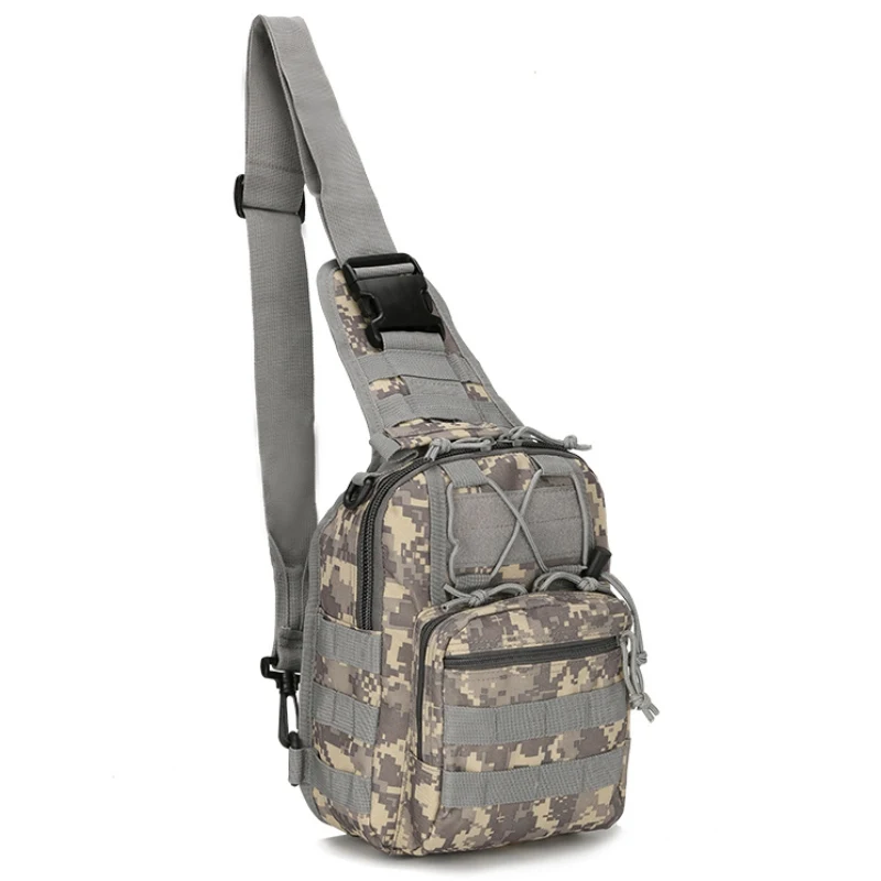 Мужской военный тактический крепеж нагрудная сумка Молл Камуфляж штурмовой рюкзак спортивный пакет кемпинг небольшой дорожный рюкзак - Цвет: D