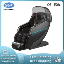 

Luxury SL track 3D movement 4d AI voice body detection full body airbags zero gravity massage chair with electric legs