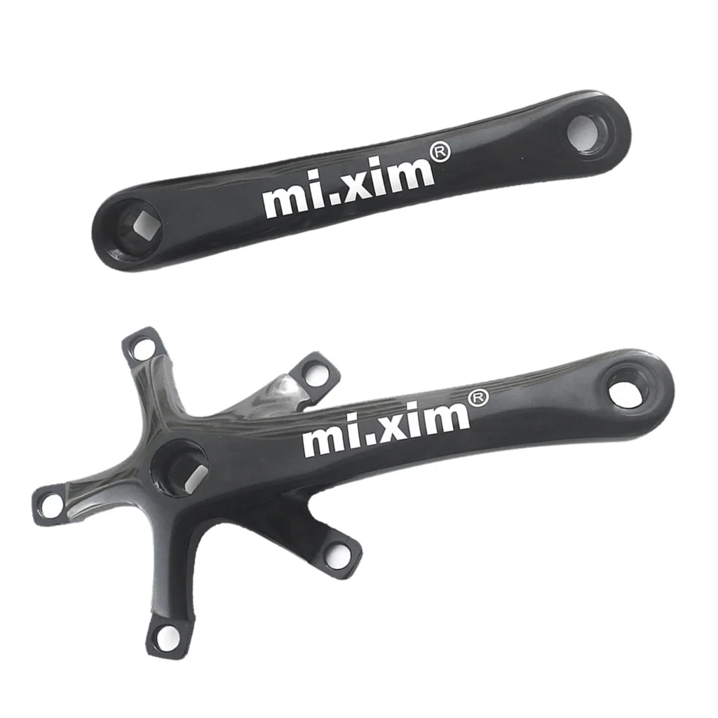 mi. Xim Road Bike Crank Arms 170mm 130BCD Aluminum Bicycle Crankset MTB Road Bike Bottom Bracket Crank Arm for Folding Bike