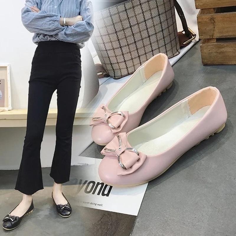 

2020 New Spring Autumn Flats Fashion Fresh Color Office Lady Weekends Shoes Slip On Loafers Women Flat Heel Driving Shoes NVX158