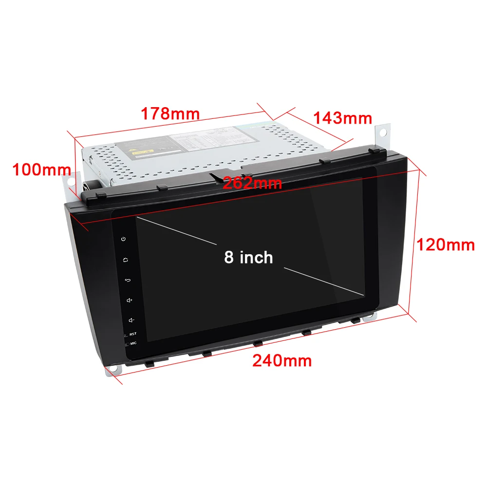 Discount AutoRadio 2 Din Car DVD GPS Navi Player For Mercedes Benz C-Classs CLC W203 2004-2007 C200 C230 C240 C320 C350 CLKW209 OBD DSP 2