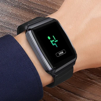 

KY116 Woman Smartwatch Fitness Watches Pedometer Sport Band Heart Rate Monitor Pressure Measurement Wristband for Men