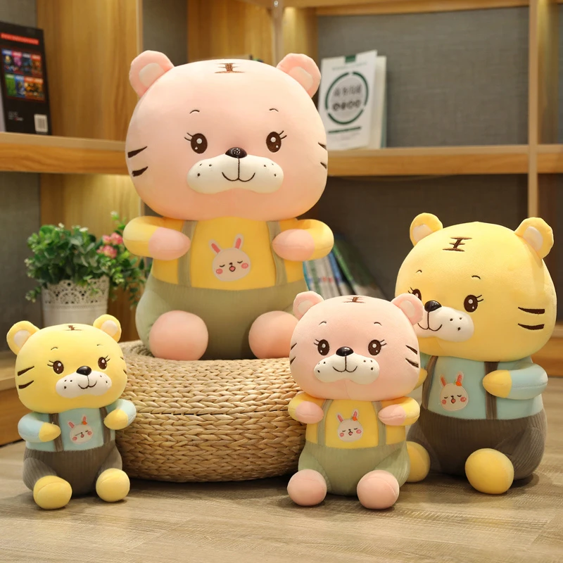 1pc 18 45センチメートルかわいい黄色ピンクカップル虎ぬいぐるみかわいい動物のおもちゃ子供ガールホリデーギフト家の装飾 Aliexpress Toys Hobbies