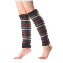 Гольфы; зимние теплые женские разноцветные шерстяные длинные носки выше колен; вязаные носки; chaussettes femme