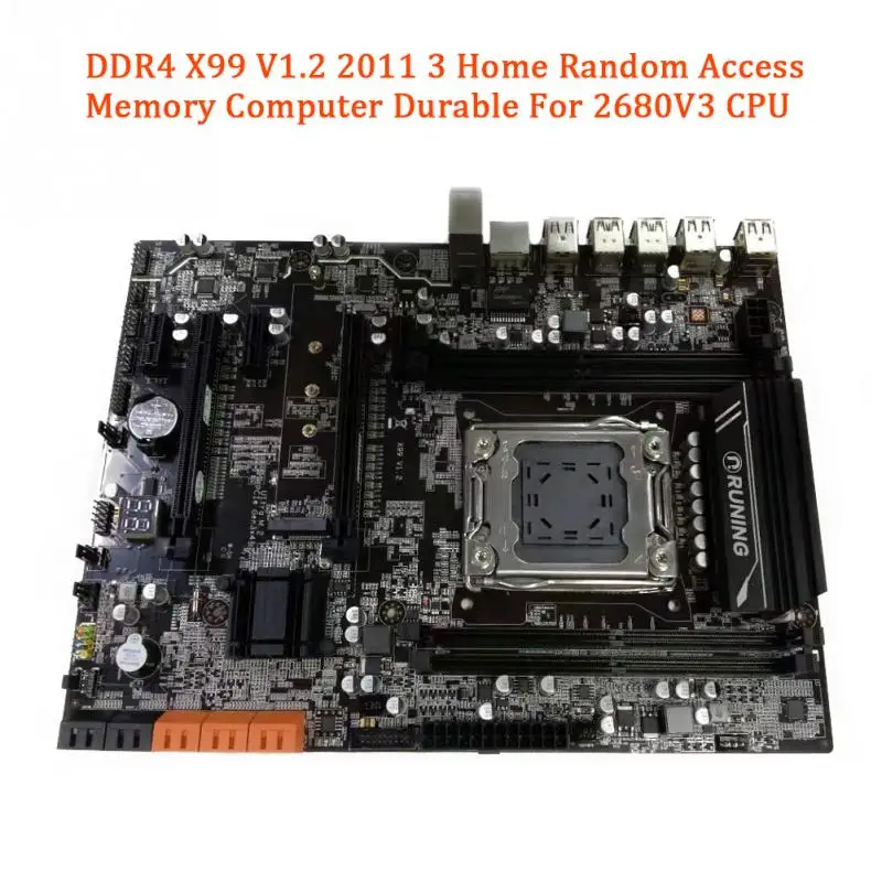 X99 LGA2011-3 High Speed Module 4 Channel Ddr4 Professional Motherboard Stable Desktop Computer Systemboard Mainboard Powerful