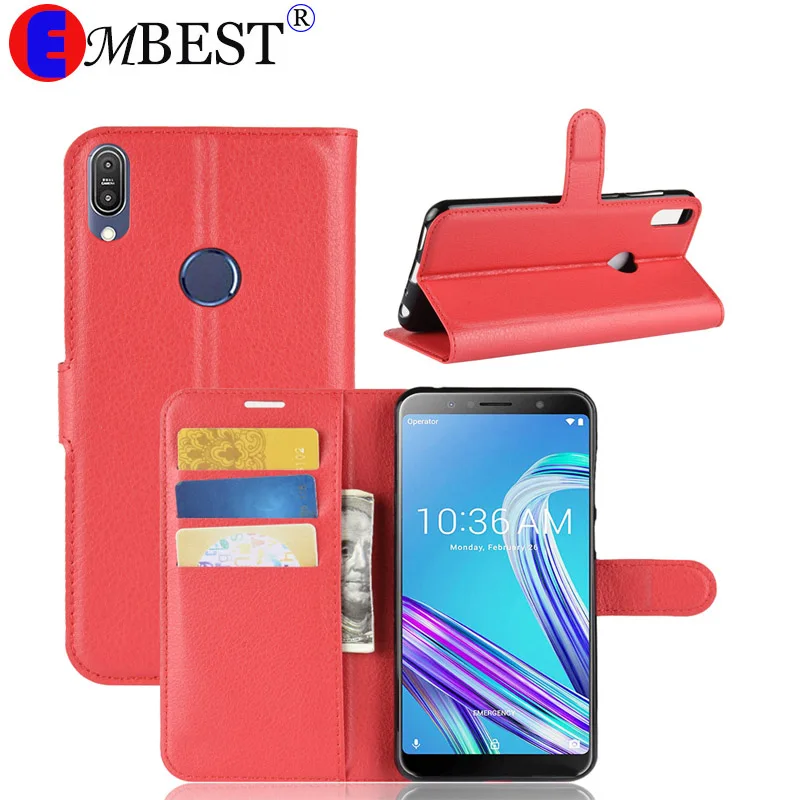 Кожаный флип чехол для ASUS Zenfone Max Pro M1 ZB601KL coque роскошный Винтажный телефона M2