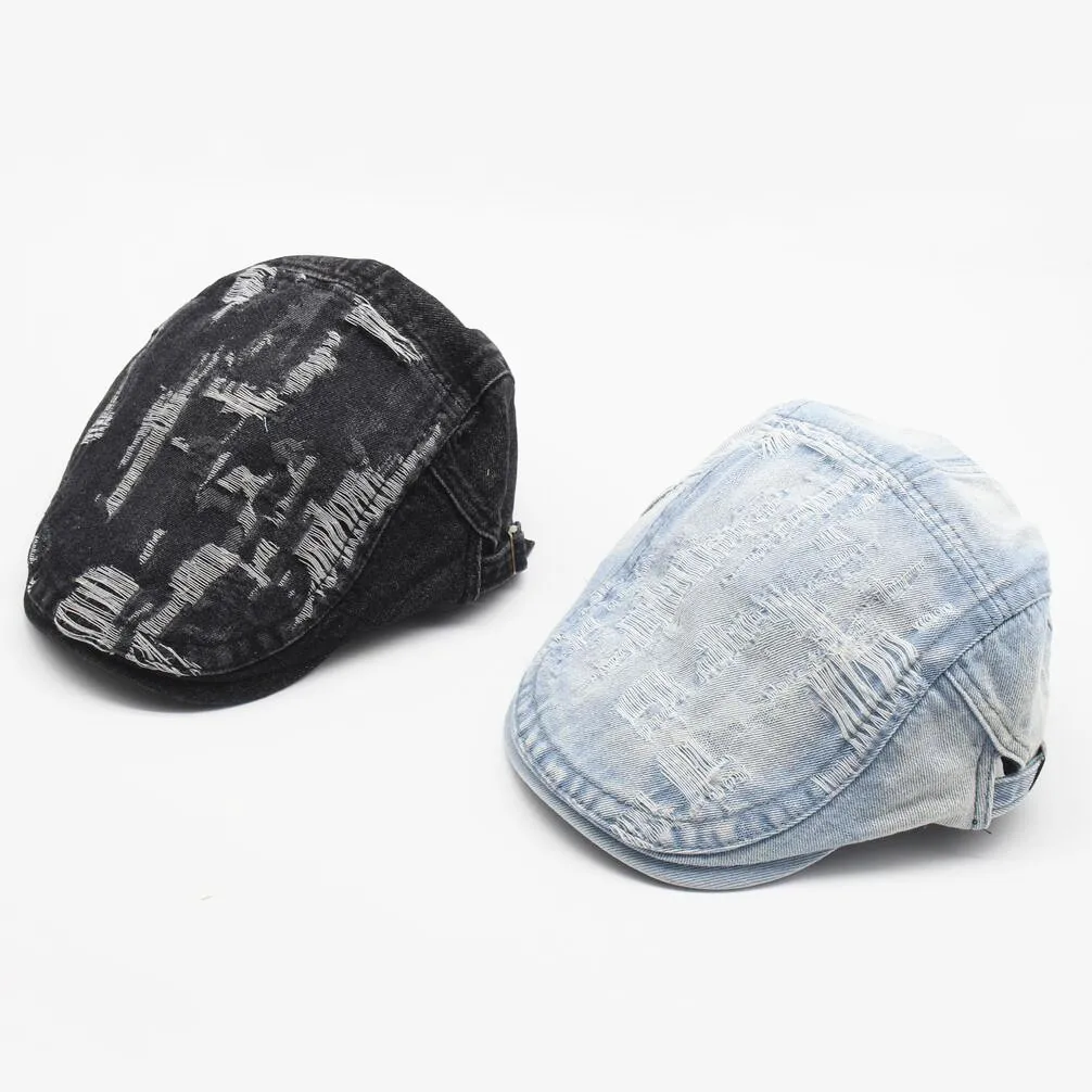 mens denim hats caps