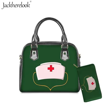 

Jackherelook Bags for Women 2020 Cartoon Nurse Hat Pattern Ladies Shoulder Bag Reusable Handbag / Wallets Package Crossbody Bags