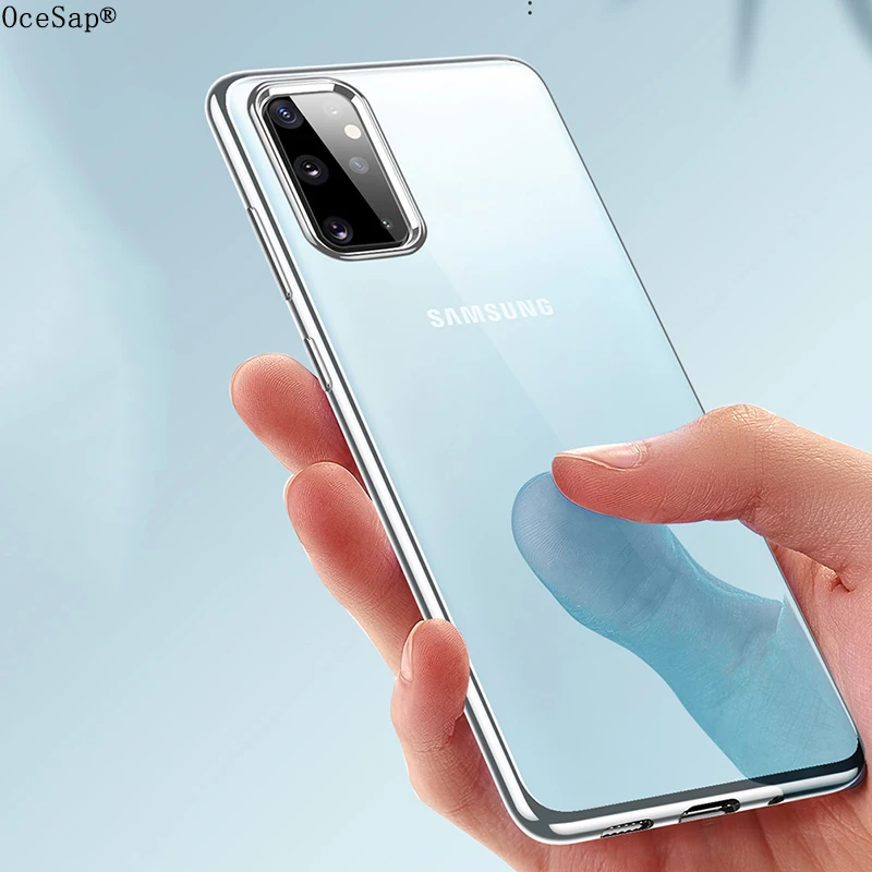 Чехол OceSap для Samsung Galaxy S20 Plus Роскошный прозрачный мягкий чехол накладка из ТПУ с