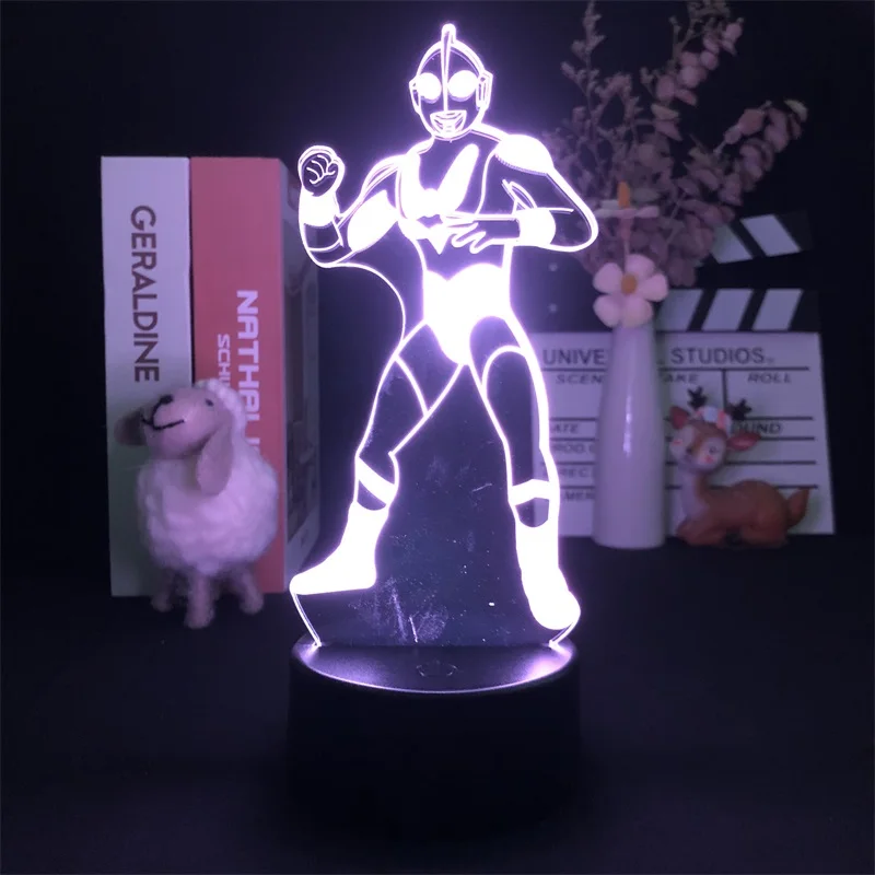 

Ultraman Jack Anime Manga Touch Sensor 3D Night Light for Bedroom Decor Cute Birthday Gift LED Lamp Kid Lovely Present