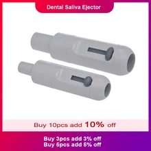 2 шт. универсальная слюнявчик Поворотная присоска ручка с регулируемым клапаном сильный слабый всасывания автоклавные стоматологические инструменты