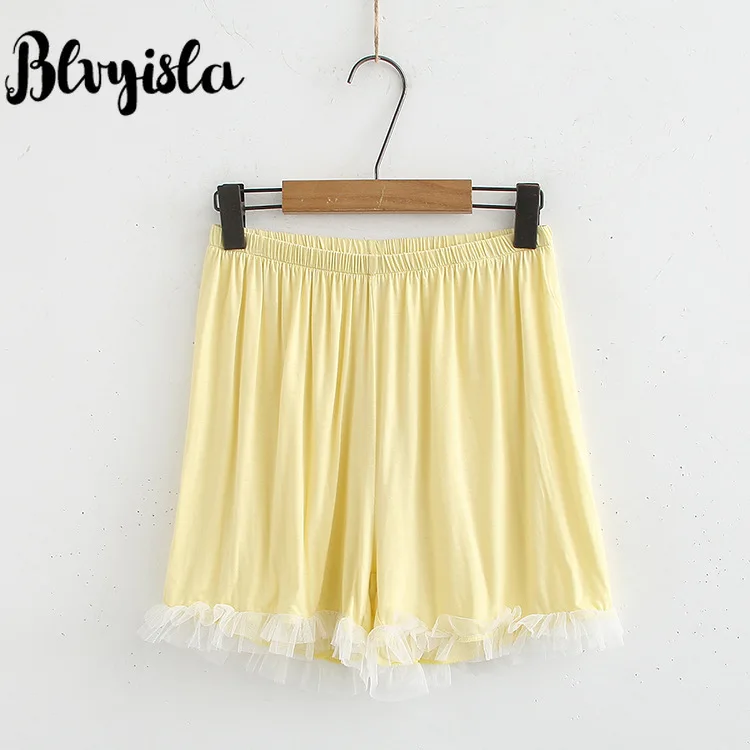 Blvyisla 6XL размера плюс летние кружевные гофрированные сексуальные пижамы набор женщин из двух частей свободные пижамы Ночная одежда