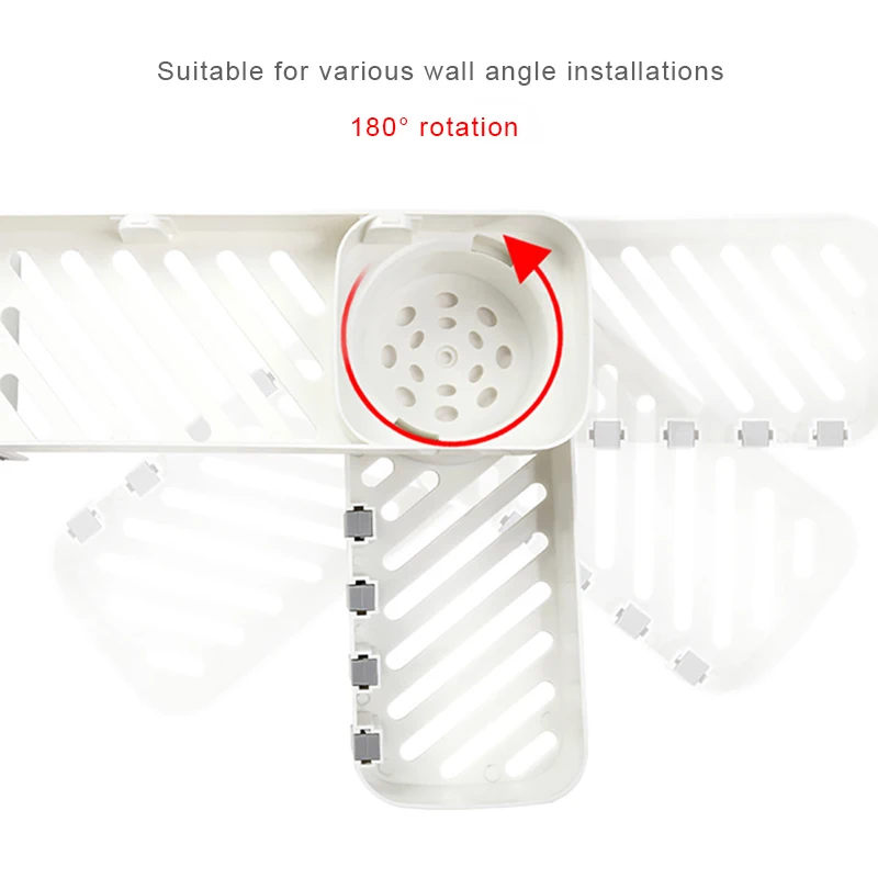 Online BAISPO Creative Bathroom Shelf Rotatable Storage Shelf For Toilet Kitchen Home Organizer With Hook Bathroom Accessories