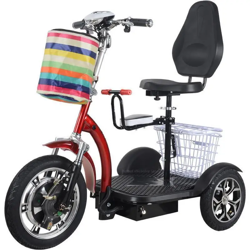 Daibot Mini Electric Tricycle Scooter Electric Scooters Removable BatteryBasket 16 Inch 48V 500W Electric Scooter Adults Kids (16)