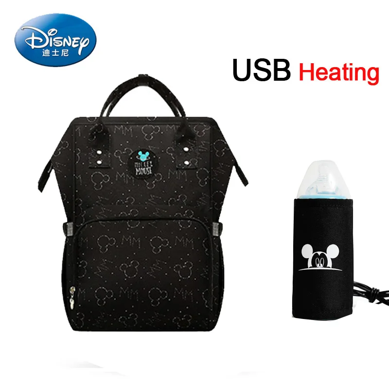 B116 Сумка для подгузников disney, рюкзак, USB бутылочка, изоляционные сумки, Минни, Микки, большая емкость, для путешествий, Оксфорд, для кормления ребенка, Мумия, сумочка - Цвет: B116