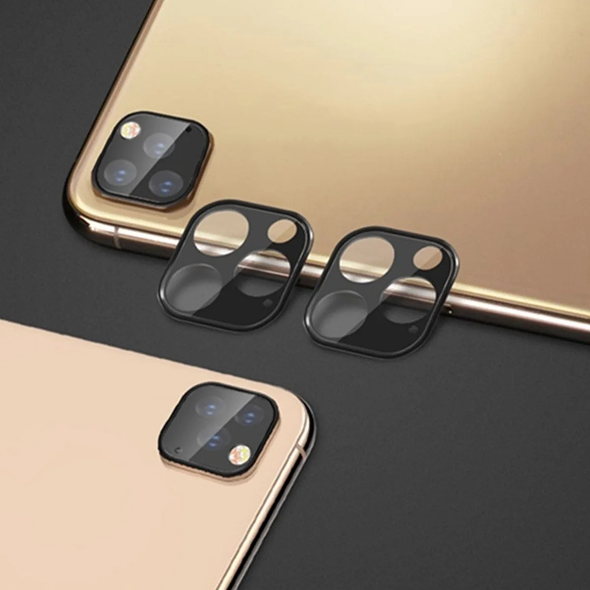 Задняя защита объектива камеры из закаленного стекла 3 цвета для iphone11/11Pro/11Pro Max 3D полное покрытие