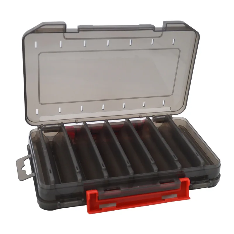 

Fishing Tackle Box Fish Lures Hooks Baits Compartments V-Shaped Storage Case Box Fishing Tackle Box Pesca Fishing Accessories