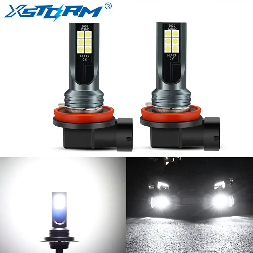 Car-Fog-Lights Fog-Lamp Led-Bulbs HB4 Auto White 6000K H11 9005 Hb3 9006 H7 H8 Led 2pcs