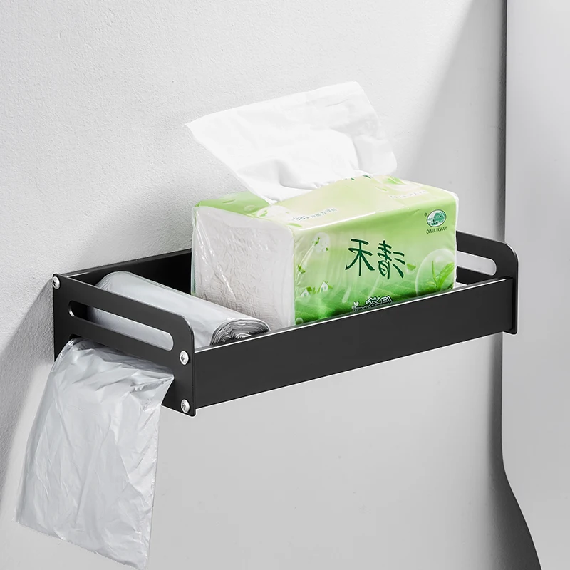 

Toilet Non Perforated Paper Towel Box Shelf Toilet Bathroom Paper RollHolder Creative Multi-functional Paper Drawer Wall Mounted