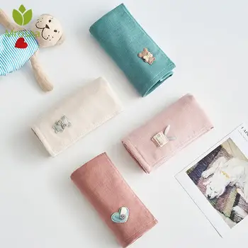 

Embroidery High Quality Towels 25x25cm Pure Cotton Gauze Cotton Child Towel Hand Towel Household Baby Child Cartoon Face Towel