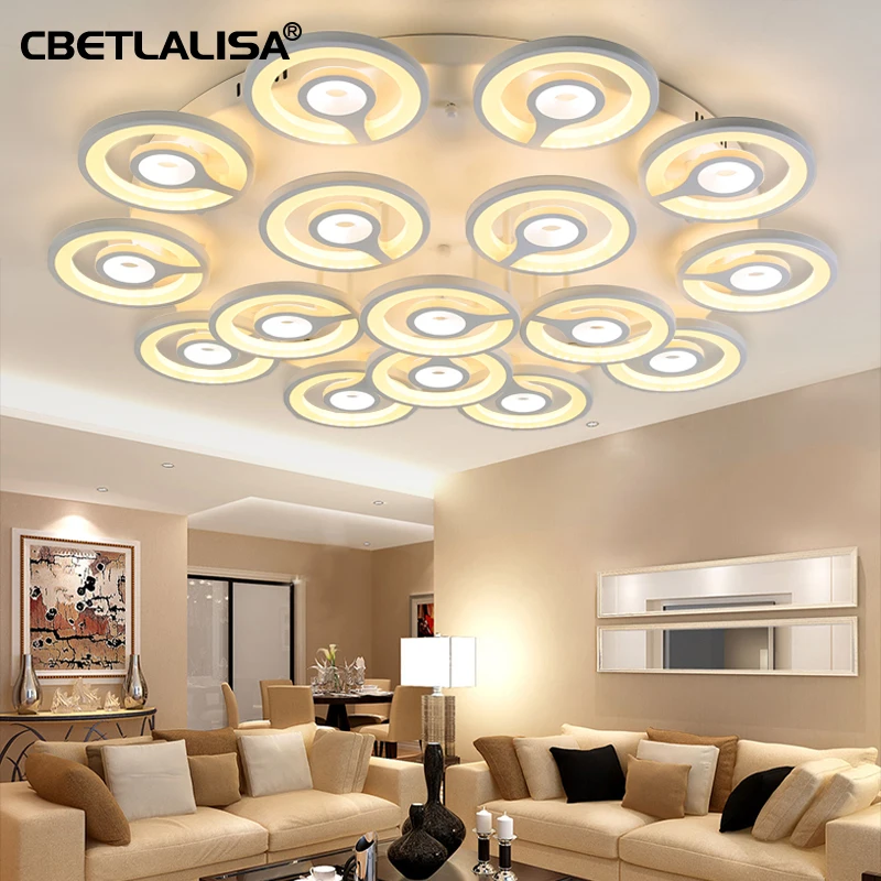 

Modern led Round lamp For living room Bedroom, white ceiling chandelier wall lamp wall light 50%