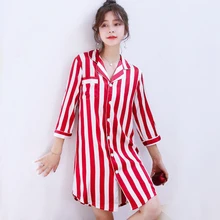 Бордовая женская рубашка с v-образным вырезом, ночная рубашка, короткая Пижама, сексуальная одежда для сна, летняя Домашняя одежда, ночная рубашка, банное платье, ночная рубашка, M-XL