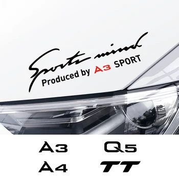 

Car Lamp Eyebrow Sticker For Audi A3 8P S3 8V A4 B8 B6 A6 C6 C5 C7 Q2 Q3 Q5 Q7 Q8 TTS TT Sport Auto Accessories Vinyl Film Decal