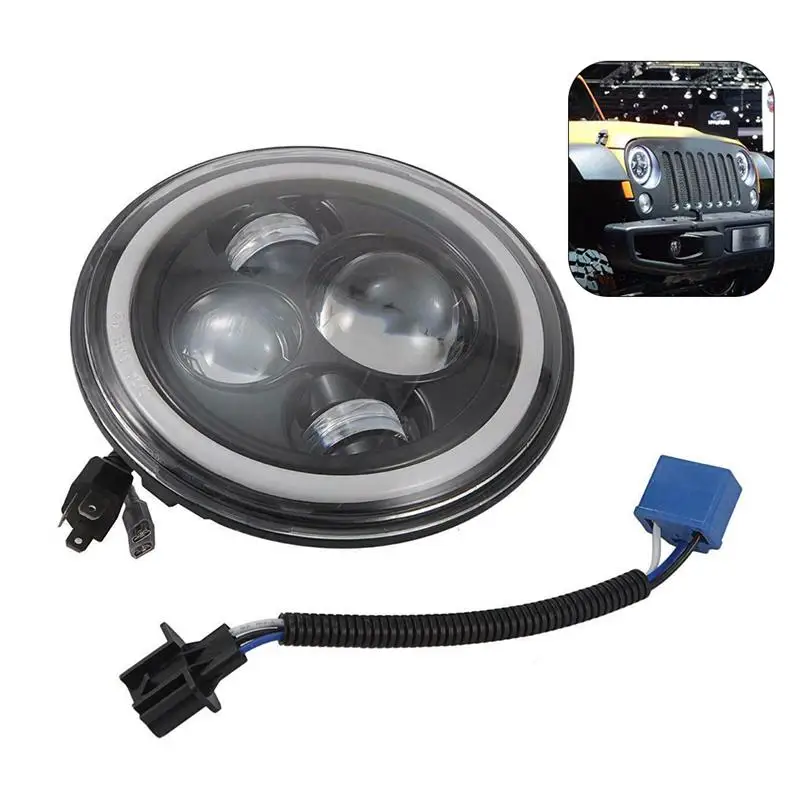 7 дюймов круглый светодиодный фонарь с H4 до H13 адаптер подходит для Jeep Wrangler JK LJ TJ CJ автомобильные аксессуары