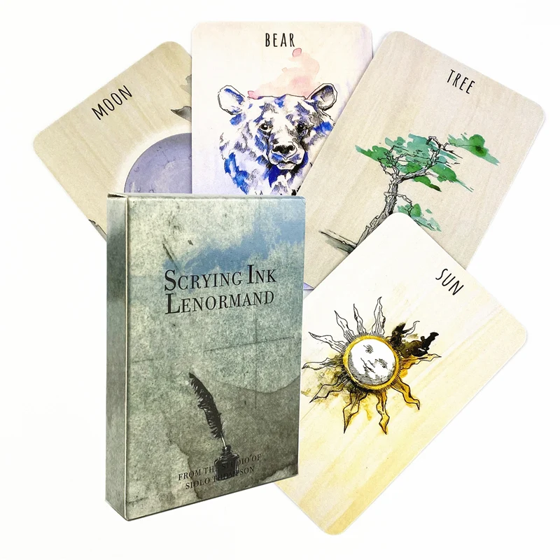 Scrying Ink Lenormand Tarot Oracle Cards For Fate Divination Board Game Deck