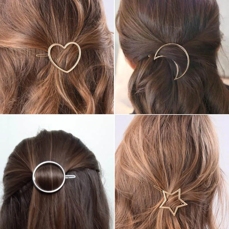 

SMJEL Fashion Women Girls Hairpins Girls Star Heart Hair Clip Delicate Hair Pin Hair Decorations Jewelry Accessories