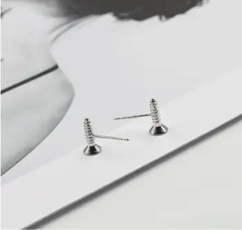 

CH-1104 Piercing Screw Stud Earrings For Women Girls Brincos pendientes Brincos