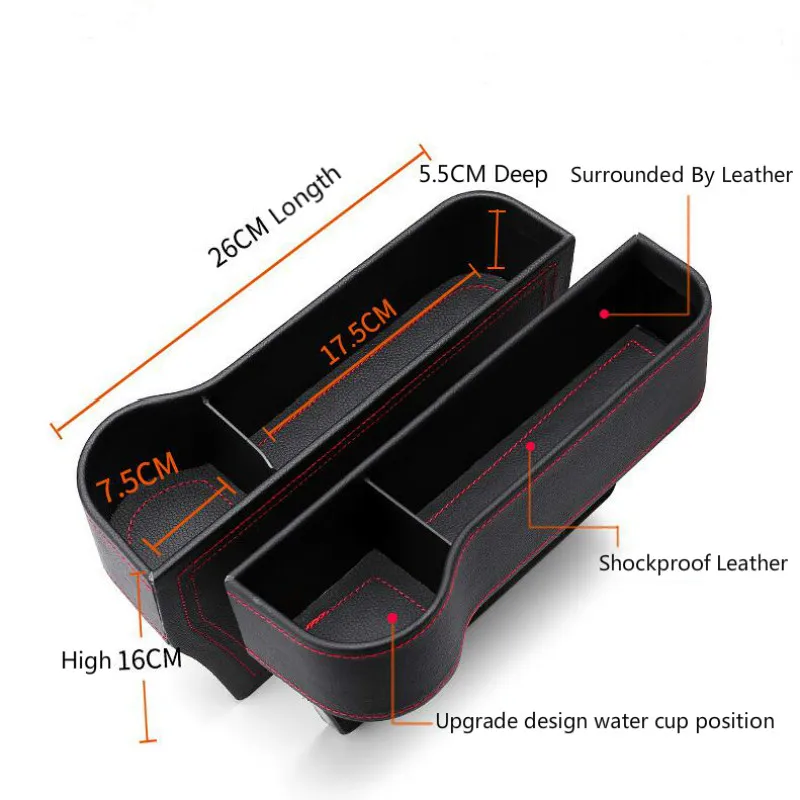 Автомобильное сиденье щель карман Catcher органайзер ящик для хранения для телефона для бутылок держатель чашки сиденье щелевая коробка для хранения зерно Органайзер