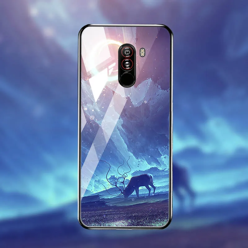 Чехол из закаленного стекла для Xiaomi mi 8 9 SE 9T A3 чехол s Star Space Coque для Xiao mi Pocophone F1 mi x 2S Red mi Note 7 8 Pro - Цвет: M041