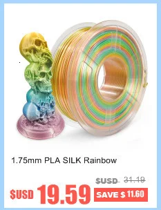 AW PETG Filament 1kg 1.75mm Tolerance 0.02mm FDM 3D Printer Material with Spool High Strength Non-toxic 100% No Bubble Filaments