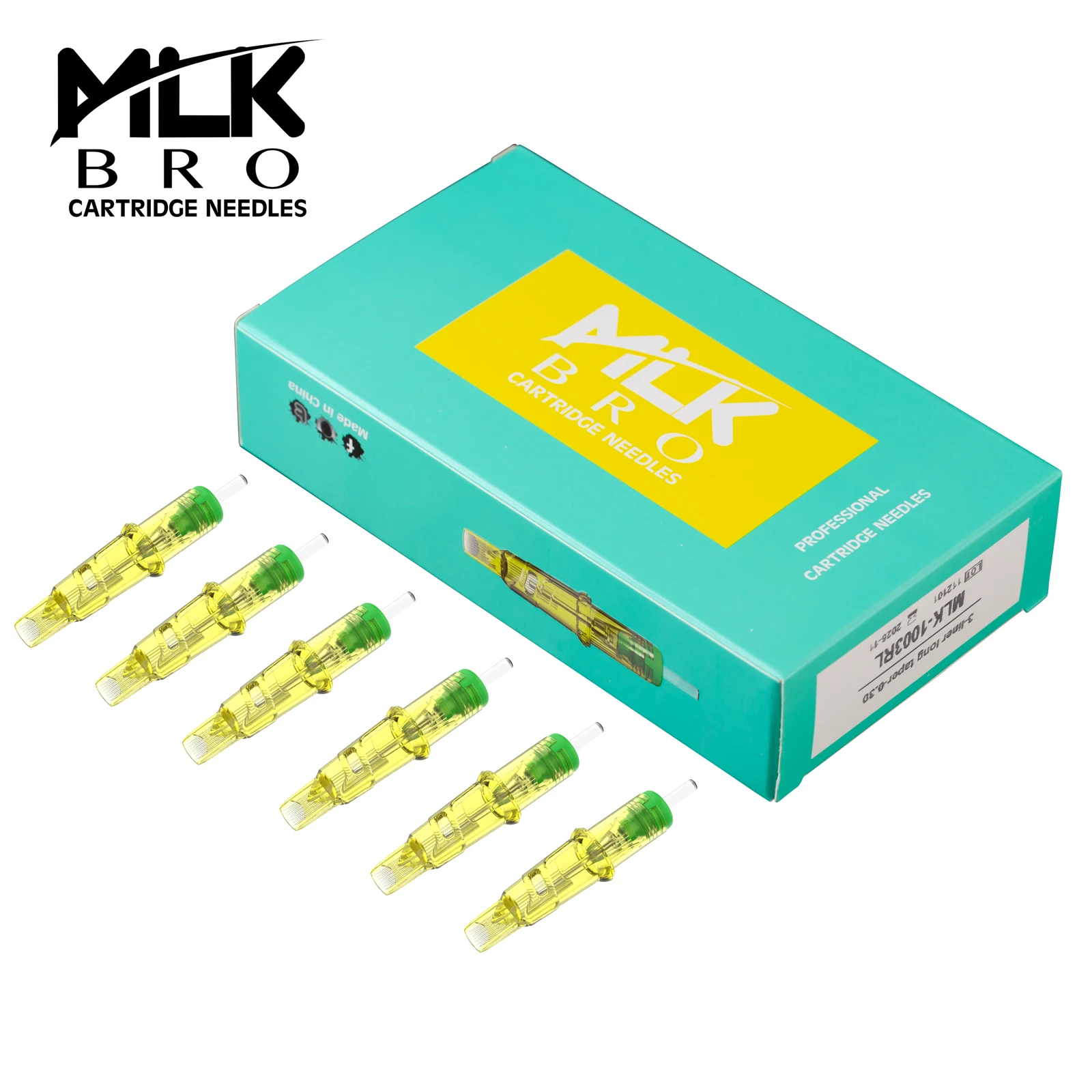 

MLK BRO Cartridge Tattoo Needles Magnum Disposable Sterilized Needles for Rotary Tattoo Machine Pen Tattoo Supplies 20pcs/box