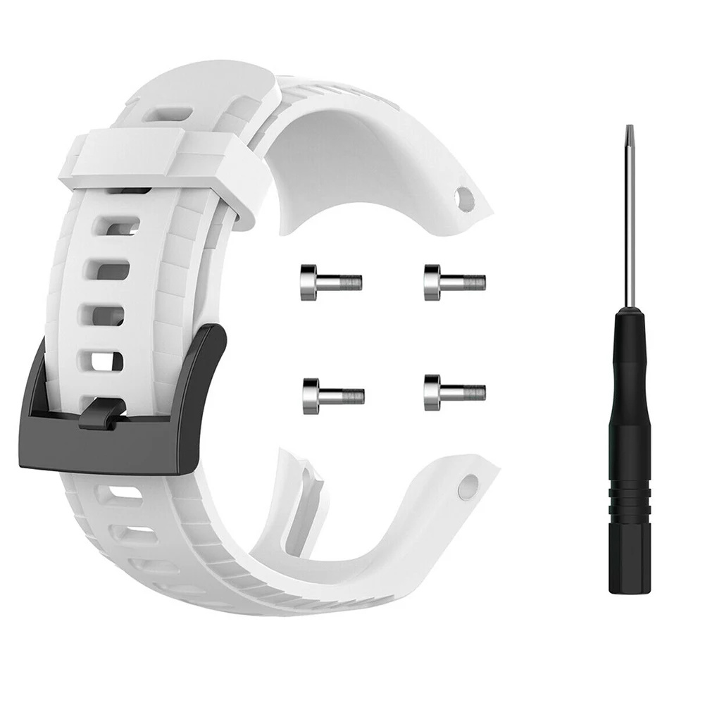 

Wrist Casual Solid Accessories Waterproof Durable Watch Band Sports Bracelet Strap Soft Silicone Replacement For Suunto 5