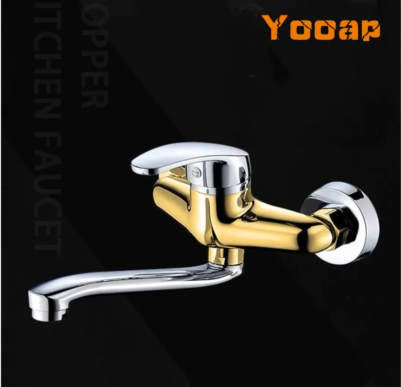 

Kitchen Faucet Mixers Wall Mounted Single Handle Mixer Tap Sink Faucet Rotation Hot Cold Water Mixer Mop Pool Tap Basin Faucet