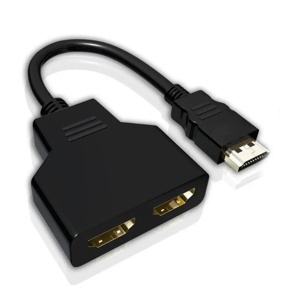 

11 Cable HDMI Splitter 4K Cable 1 Male To Dual HDMI 2 Female Splitter Adapter in HDMI Cable 1 In 2 Out HDMI Male