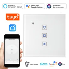 

Tuya Smart EU Roller Shutter Curtain Switch WIFI Automation Module for Electric Blinds Motor with Alex Google Home Voice Control