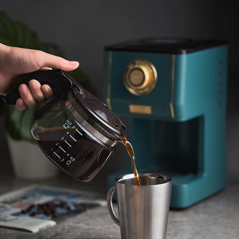 Dark Green Latte Mocha Coffee Pot 