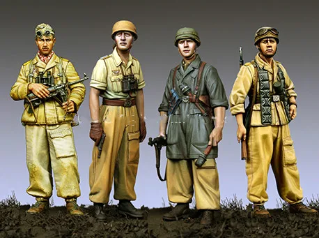 

1/35 Resin Model Figure GK ,4 Figure , Unassembled and unpainted kit