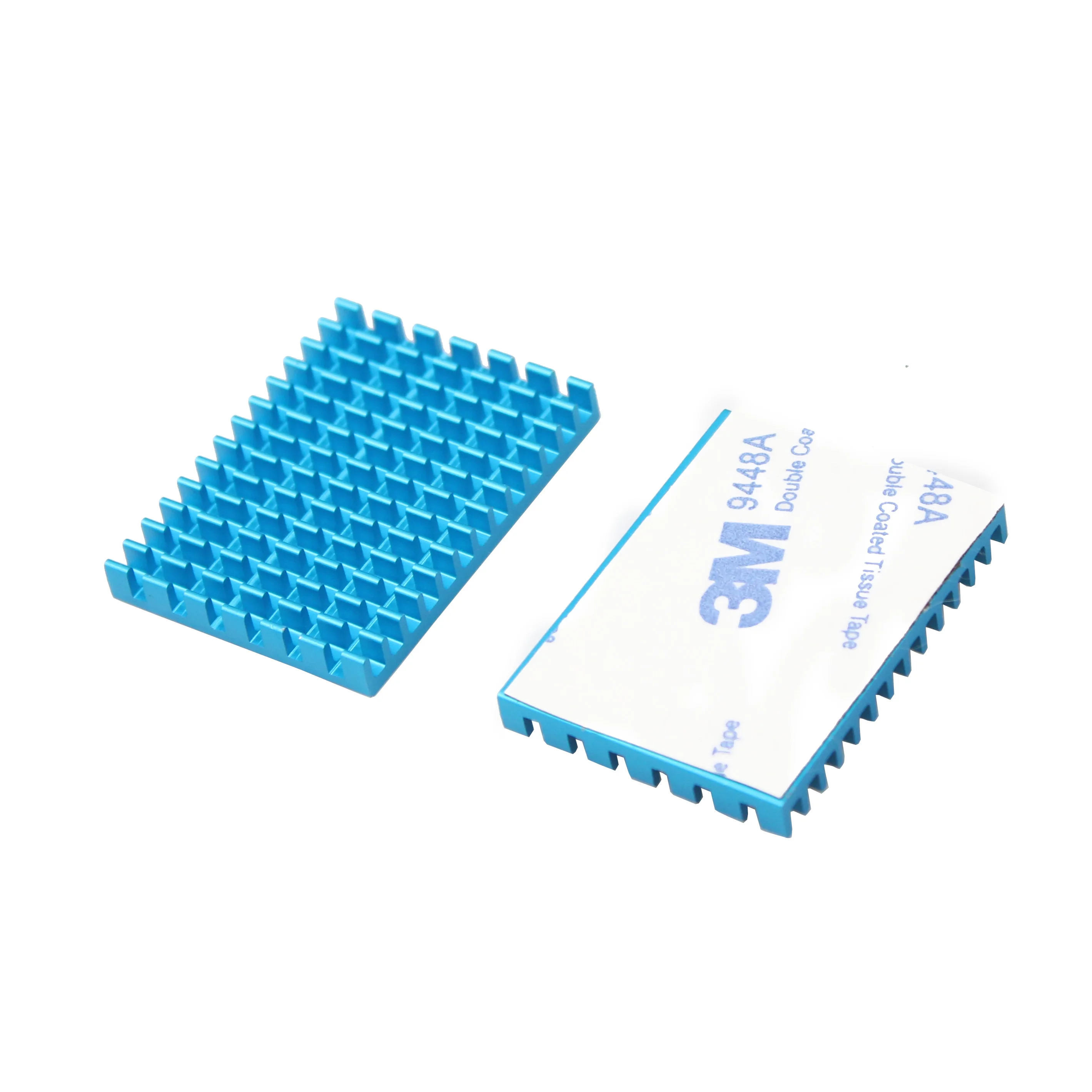 Younuon 40x30x5 mm Alumínio Dissipador de Calor Azul Perfil de Alumínio Dissipador de Calor Chip ic Cpu Roteador Memória Pcb Placa Refrigerador Eletrônico 50 Pcs - Imagem 5