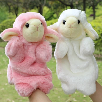 

Cute Sheep Hand Puppet Baby Kids Child Developmental Soft Doll Plush Toys