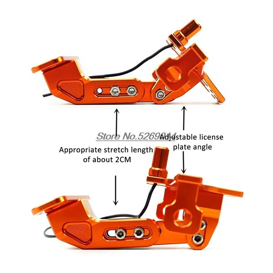 Светодиодный с декодером CNC алюминиевый мотоциклетный номерной знак для R1150Rt K750 Bmw F650 R6 Cb400 аксессуары Cmx Yamaha