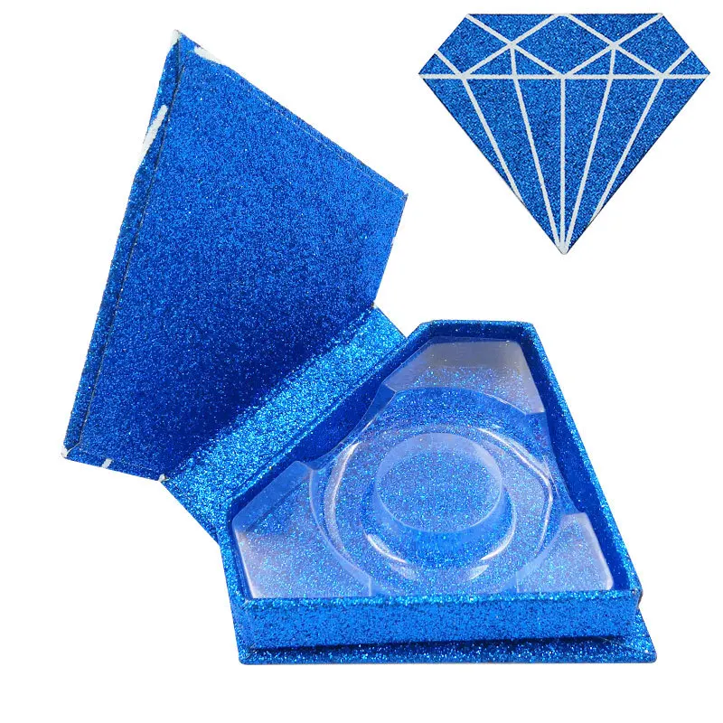 3D Eyelahes алмаз Форма упаковочная коробка 3DMink мех шелковые ресницы