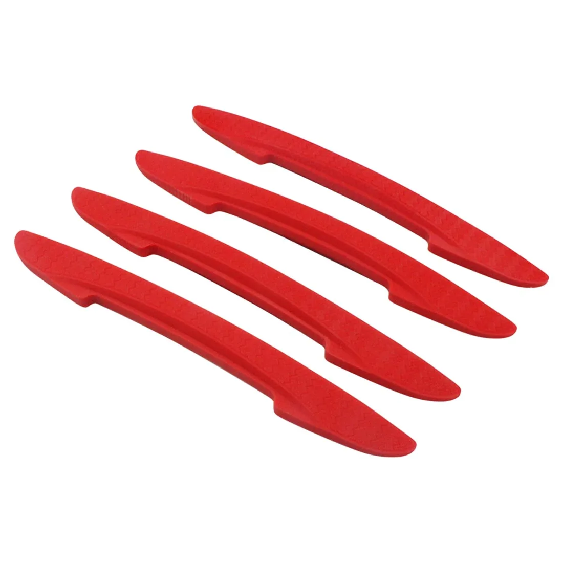 Car Side Door Edge Protector 4PCS Protective Strip Scrape Guard Bumper Guards Handle Cover 3D Sticker car styling emblem car stickers car door edge guards car door stickers carbon fiber sticker car reflective stickers car door protector car wheel rim strip car door seal strip car threshold protector car door anti collision strip