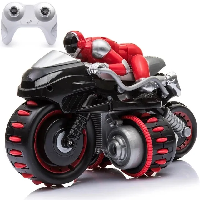 High Simulation Motorcycle 2.4G RC Stunt Motorbike RC Drift Car Vehical With Led Light 360 Degree Rotation 3D Flips  Shockproof 6