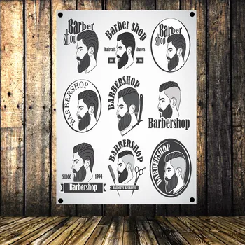 

Lard Head! Barber Shop Signboard HD Cloth Printing Decor Hairdresser Poster Flag Banner Ad Signs Wall Decor 96x144 CM
