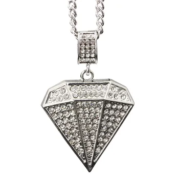 

Fashion Necklaces Full Rhinestone Pendants Hip Hop Men's Item Jewelry