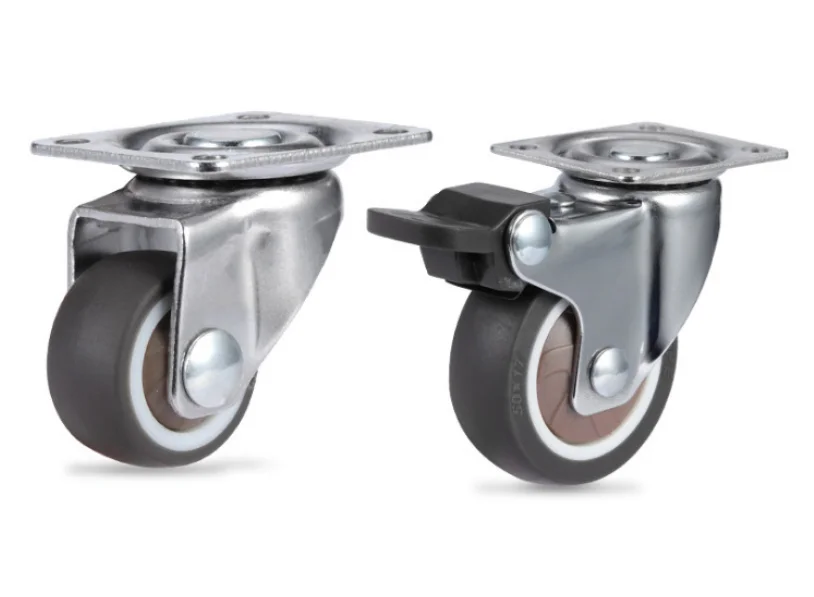 4Pcs Heavy Duty Furniture Mute Soft Rubber Swivel Casters Office Chair Caster Wheels Roller For Platform Trolley Chair-0